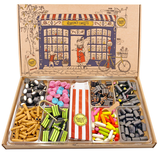 Liquorice Pick and Mix Sweets Gift Box Selection 1.2kg - Fathers Day & Birthday