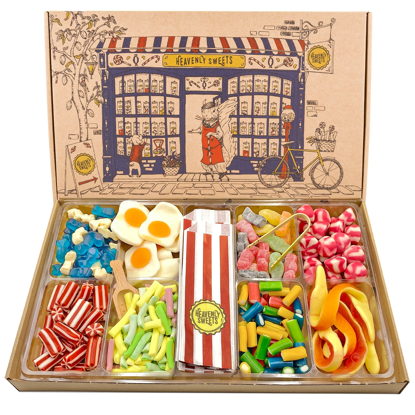 Jelly Pick and Mix Sweets Gift Box Selection 1.2kg - Fathers Day & Birthday