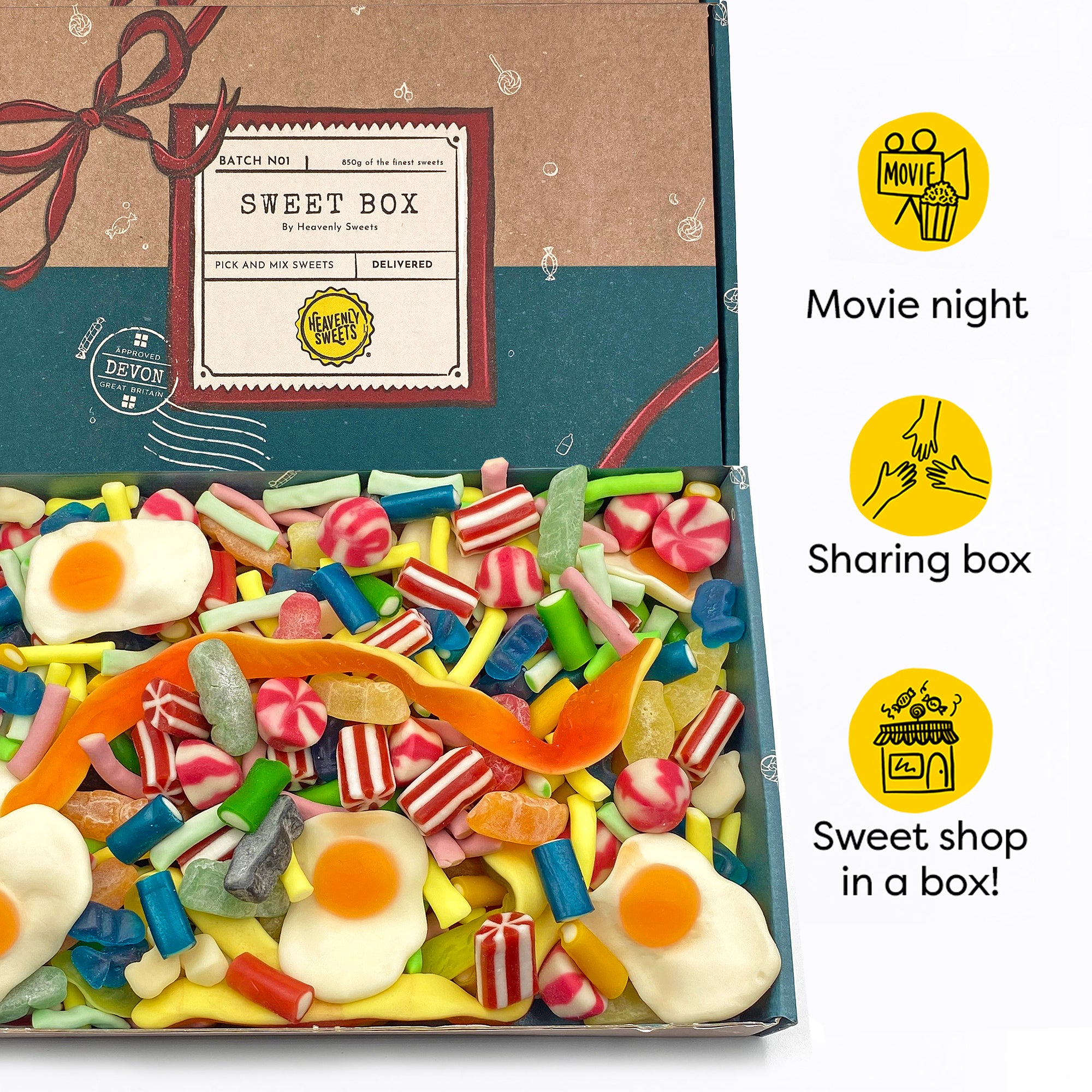 Mixed Jelly Sweets Pick & Mix Hamper Selection 850g - Fathers Day & Birthday