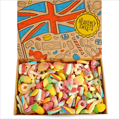 Mixed Fizzy Sweets Pick & Mix Hamper Selection 850g - Fathers Day & Birthday