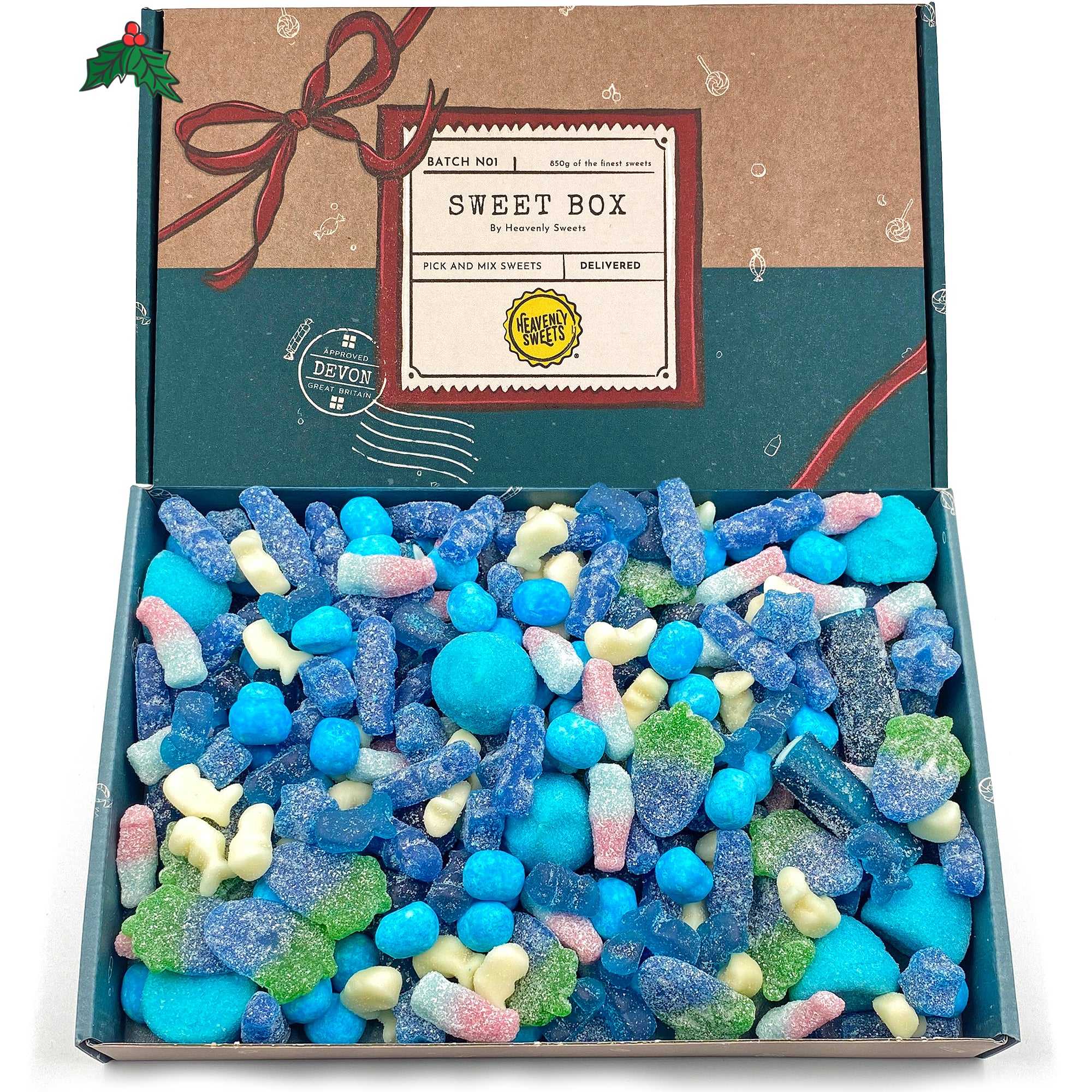 Mixed Blue Sweets Pick & Mix Hamper Selection 850g - Fathers Day & Birthday