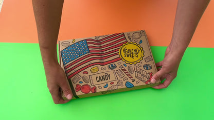 Large American Sweets Candy & Chocolate Selection Hamper - Fathers Day & Birthday Gift | Reese's, Charleston Chew and Warheads